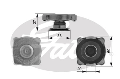 Bouchon de radiateur | GATES
