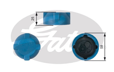 Bouchon, réservoir de liquide de refroidissement | GATES