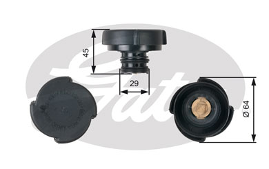 Bouchon, réservoir de liquide de refroidissement | GATES