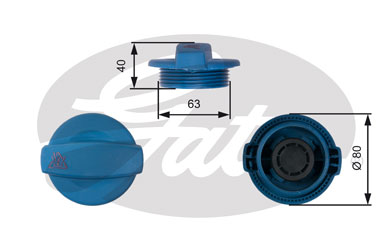 Bouchon, réservoir de liquide de refroidissement | GATES