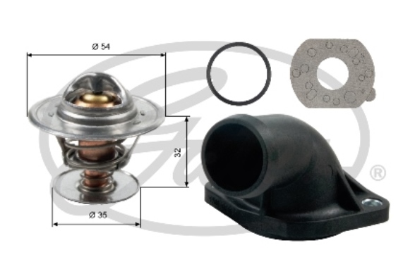 Thermostat, liqiuide de refroidissement | GATES