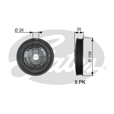 Poulie, vilebrequin DriveAlign® | GATES