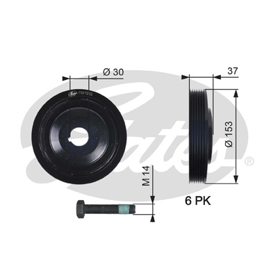Poulie, vilebrequin DriveAlign® | GATES
