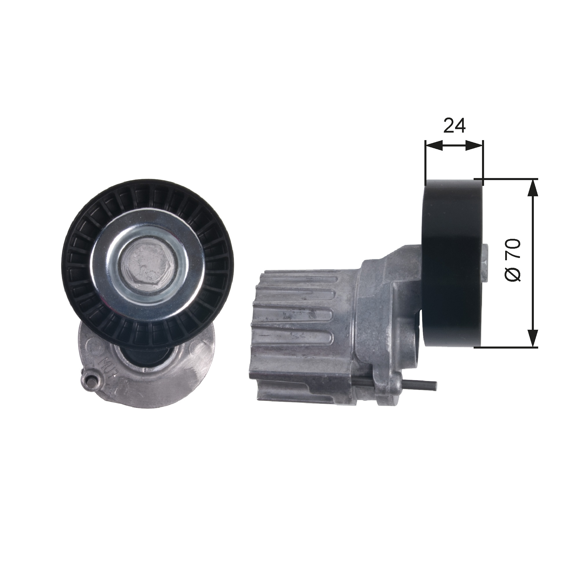 Poulie-tendeur, courroie trapézoïdale à nervures DriveAlign® | GATES