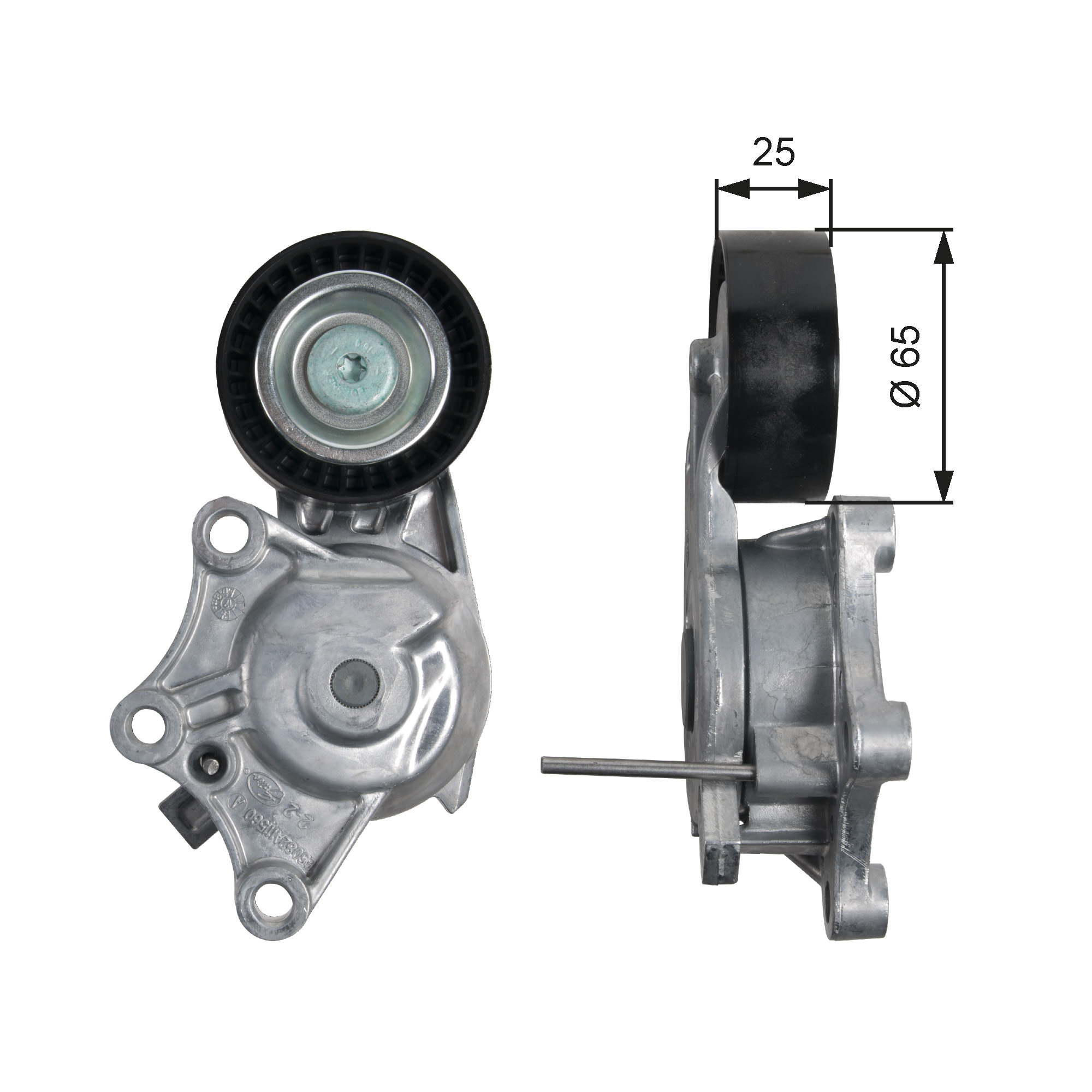 Poulie-tendeur, courroie trapézoïdale à nervures DriveAlign® | GATES