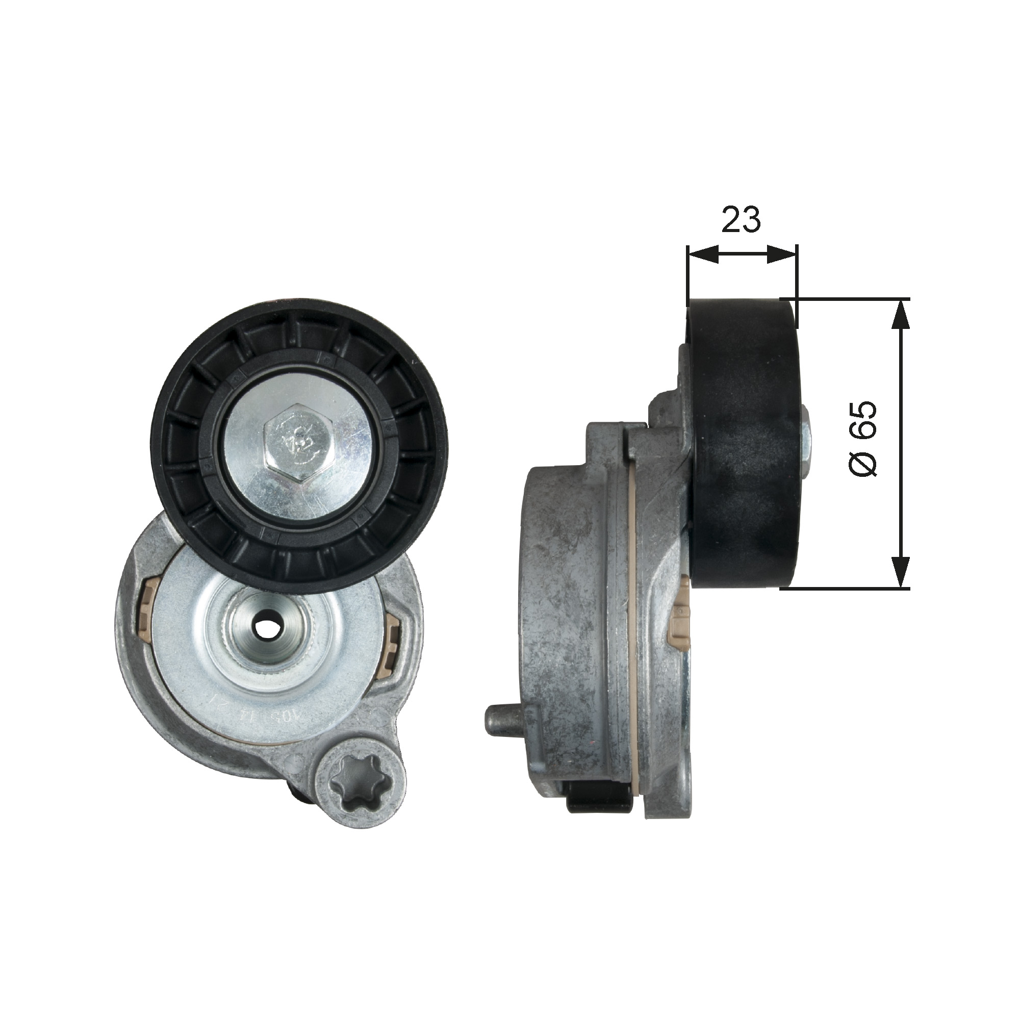 Poulie-tendeur, courroie trapézoïdale à nervures DriveAlign® | GATES