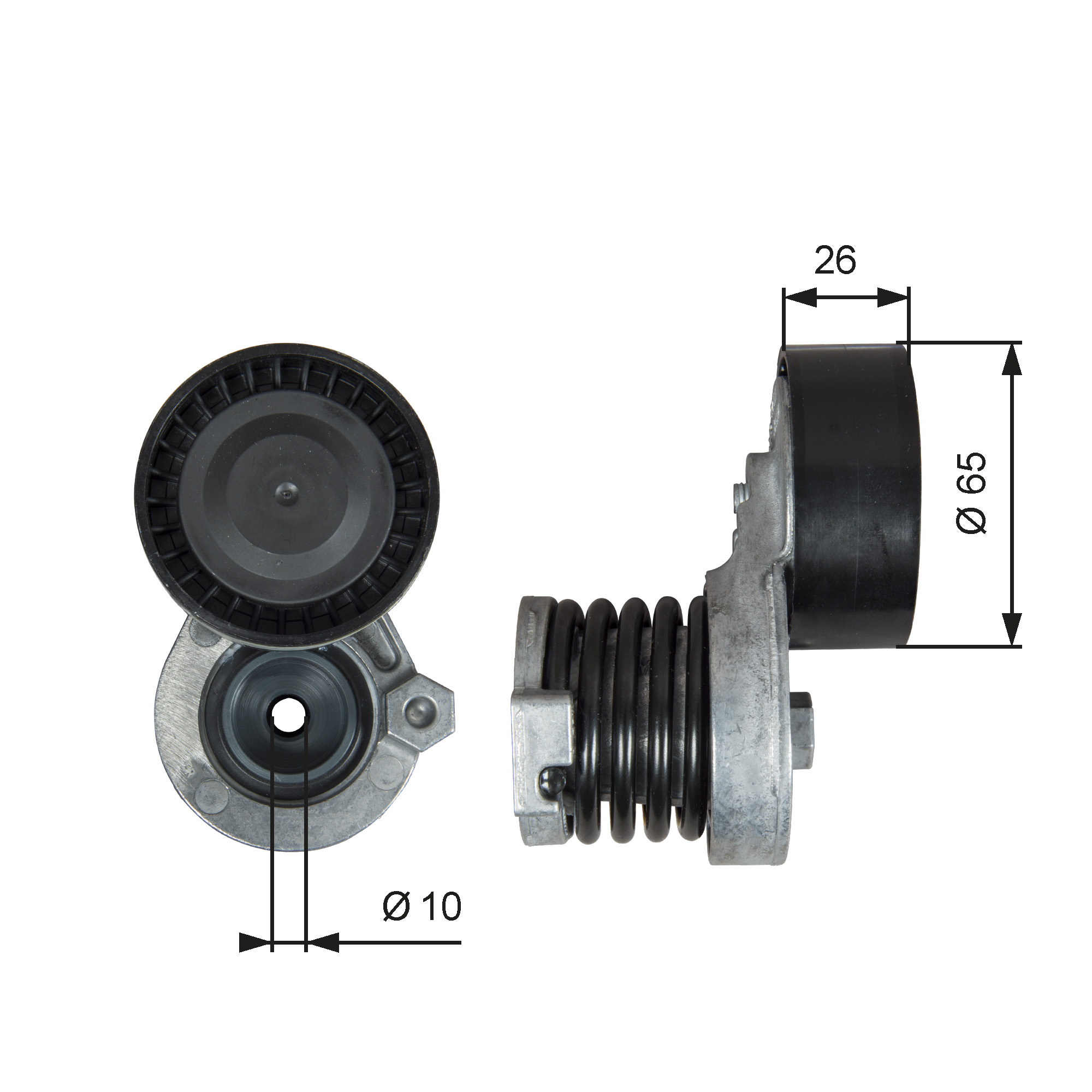 Poulie-tendeur, courroie trapézoïdale à nervures DriveAlign® | GATES
