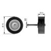 Image du produit pour Poulie renvoi/transmission, courroie trapézoïdale à nervures DriveAlign®