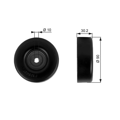 Image du produit pour Poulie renvoi/transmission, courroie trapézoïdale à nervures DriveAlign®