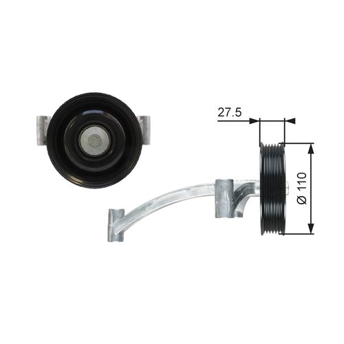 Image du produit pour Poulie renvoi/transmission, courroie trapézoïdale à nervures DriveAlign®