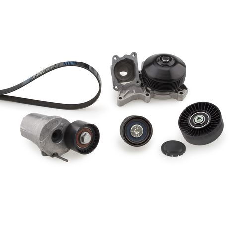 Image du produit pour Pompe à eau+Jeu de courroie trapézoïdale à nervures Micro-V® Kit