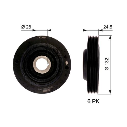 Image du produit pour Poulie, vilebrequin DriveAlign®