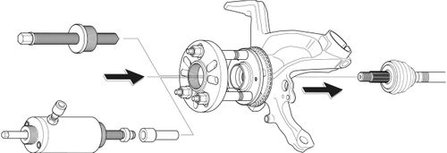 Image du produit pour Extracteur, moyeu de roue