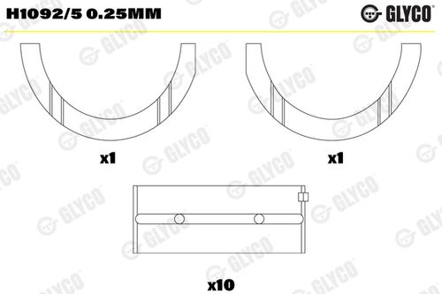 Image du produit pour Coussinet de vilebrequin