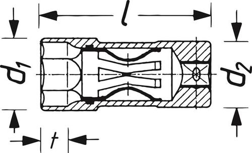 Image du produit pour Douille pour bougie 3/8 pouce, 14 mm