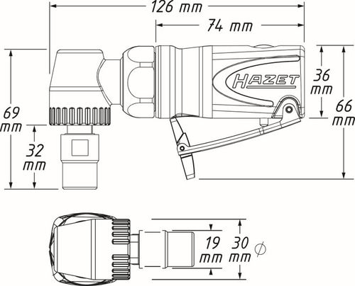 Image du produit pour Ponceuse droite (air comprimé)