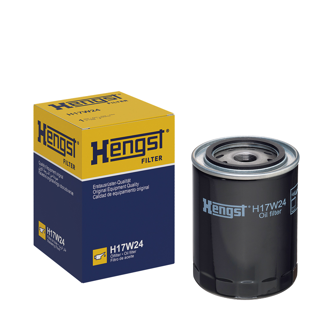 Hengst Filter Filtre à Huile H17W24 Vissé 141Mm M22X1.5 Pour Iveco Fiat Peugeot CitroËN Renault Trucks-image