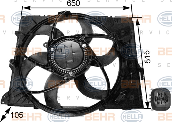 Ventilateur, refroidissement du moteur | HELLA