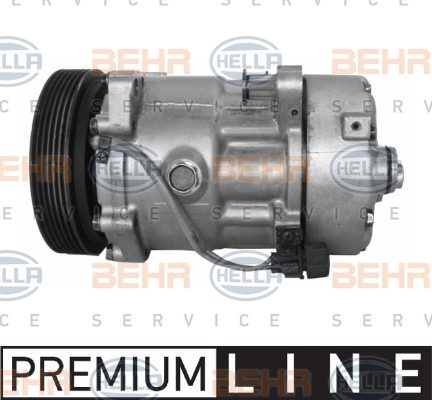 Compresseur, climatisation BEHR HELLA SERVICE *** PREMIUM LINE *** | HELLA