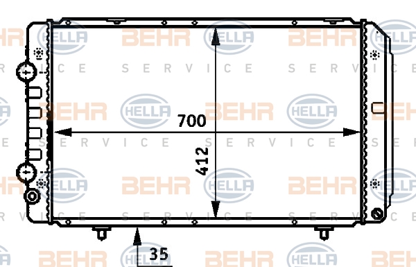Radiateur, refroidissement du moteur | HELLA