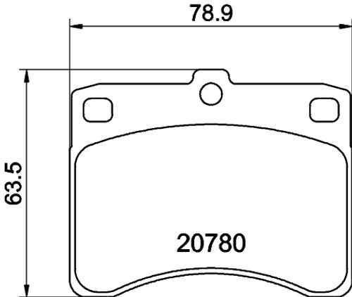 Image du produit pour Kit de plaquettes de frein, frein à disque