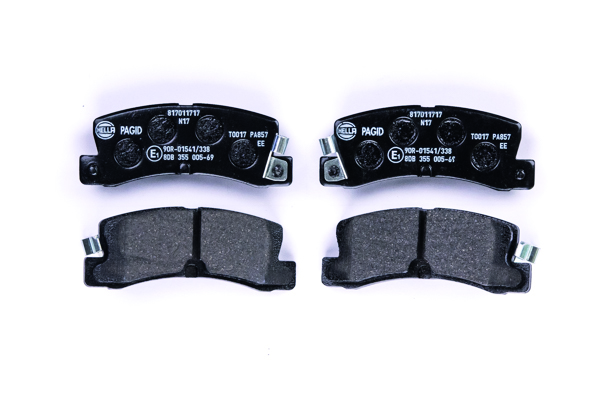 Jeu de 4 plaquettes de frein | HELLA PAGID