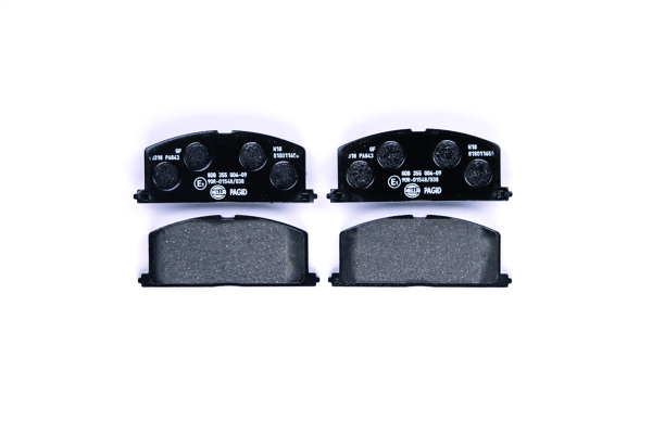 Jeu de 4 plaquettes de frein | HELLA PAGID