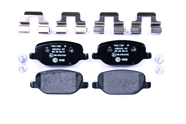 Jeu de 4 plaquettes de frein | HELLA PAGID