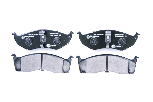 Jeu de 4 plaquettes de frein | HELLA PAGID