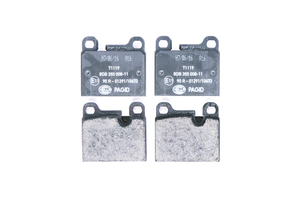 Jeu de 4 plaquettes de frein | HELLA PAGID