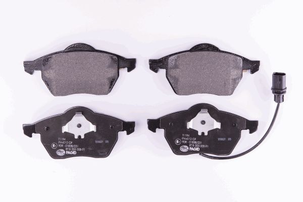 Jeu de 4 plaquettes de frein | HELLA PAGID