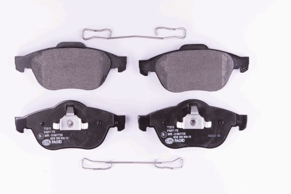 Jeu de 4 plaquettes de frein | HELLA PAGID