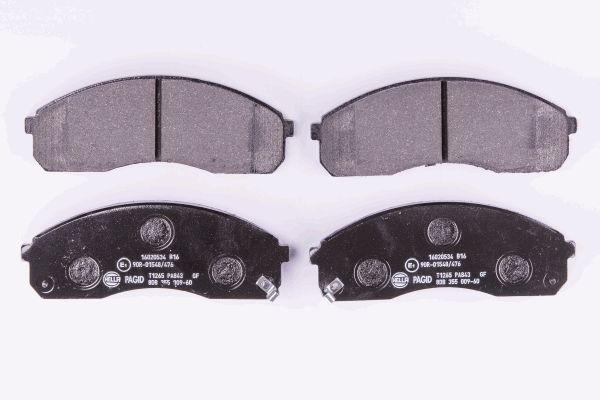 Jeu de 4 plaquettes de frein | HELLA PAGID