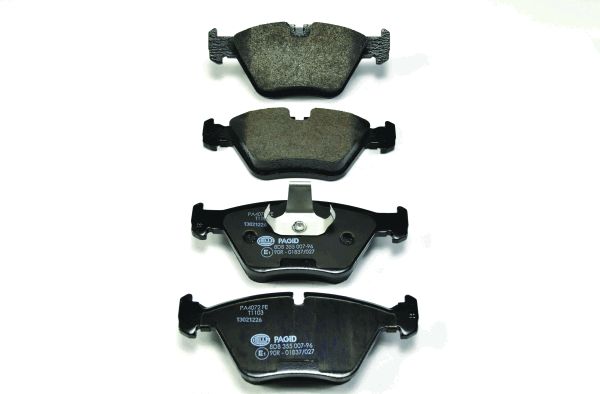 Jeu de 4 plaquettes de frein | HELLA PAGID