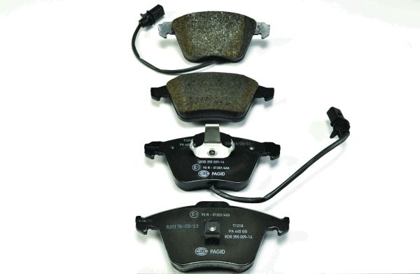 Jeu de 4 plaquettes de frein | HELLA PAGID