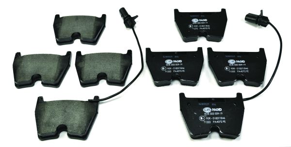 Jeu de 4 plaquettes de frein | HELLA PAGID