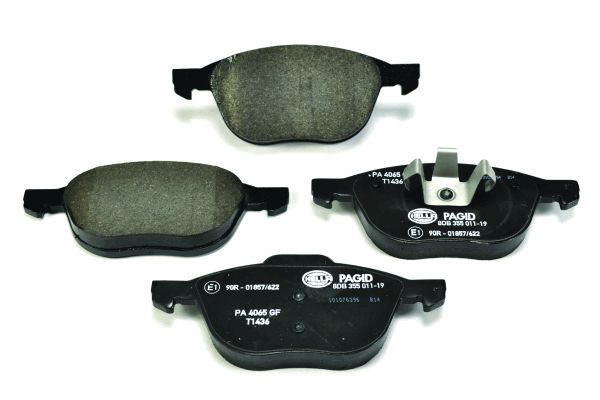 Jeu de 4 plaquettes de frein | HELLA PAGID