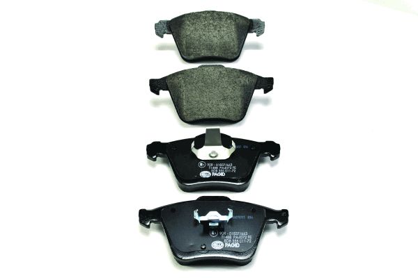 Jeu de 4 plaquettes de frein | HELLA PAGID