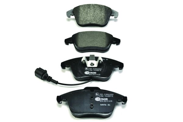 Jeu de 4 plaquettes de frein | HELLA PAGID