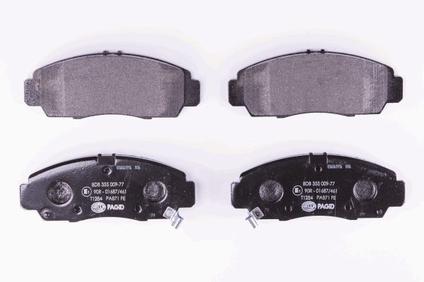 Jeu de 4 plaquettes de frein | HELLA PAGID