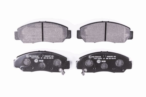 Jeu de 4 plaquettes de frein | HELLA PAGID