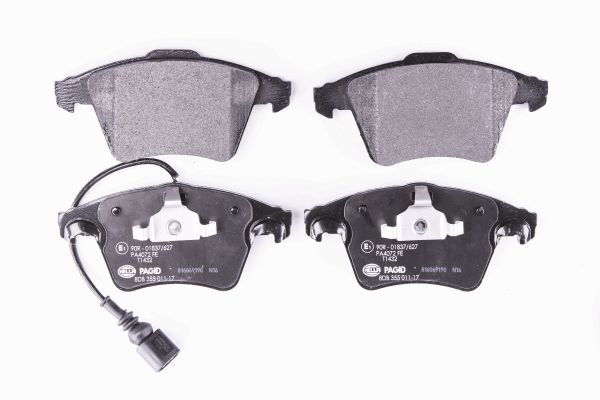 Jeu de 4 plaquettes de frein | HELLA PAGID