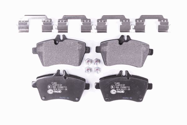 Jeu de 4 plaquettes de frein | HELLA PAGID