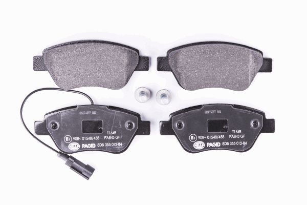 Jeu de 4 plaquettes de frein | HELLA PAGID