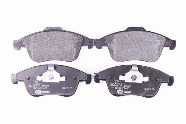 Jeu de 4 plaquettes de frein | HELLA PAGID