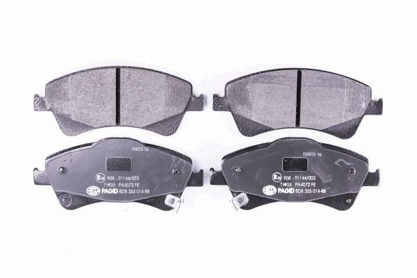 Jeu de 4 plaquettes de frein | HELLA PAGID