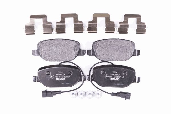 Jeu de 4 plaquettes de frein | HELLA PAGID