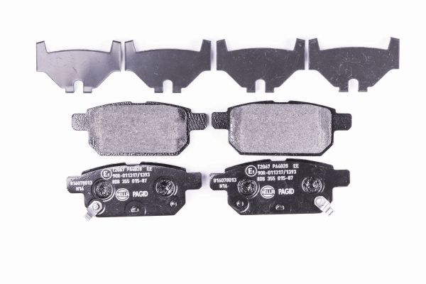 Jeu de 4 plaquettes de frein | HELLA PAGID