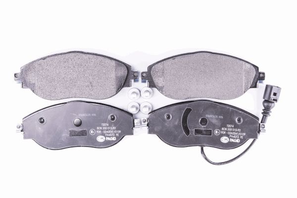 Jeu de 4 plaquettes de frein | HELLA PAGID