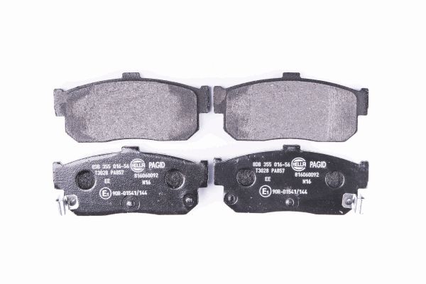 Jeu de 4 plaquettes de frein | HELLA PAGID